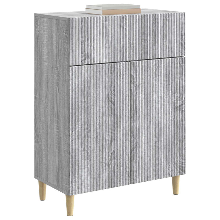 Bufet cu sertar Sonoma gri 66 x 34,5 x 90 cm Lemn prelucrat - WALTI WALTI