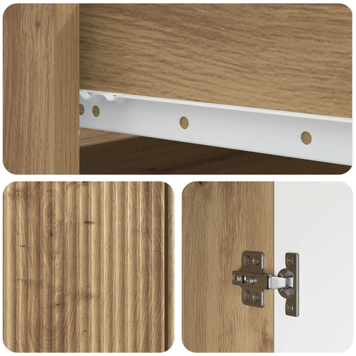 Bufet Stejar Artizanal 66 x 34,5 x 90 cm Lemn prelucrat - WALTI WALTI
