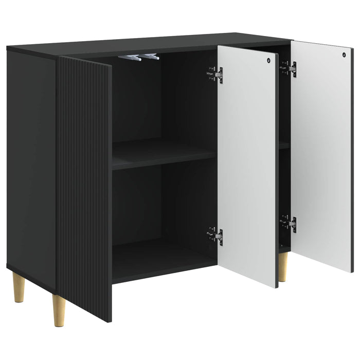 Bufet Negru 89 x 34,5 x 80 cm Lemn prelucrat - WALTI WALTI