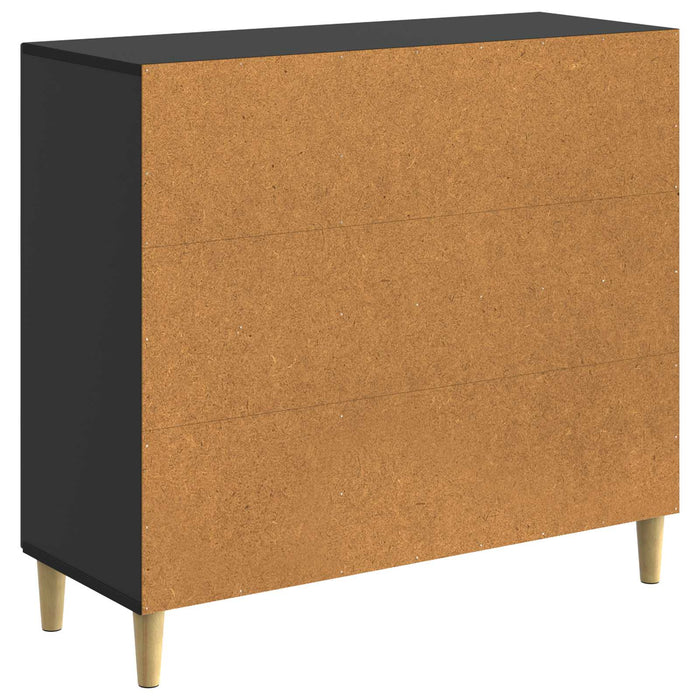 Bufet Negru 89 x 34,5 x 80 cm Lemn prelucrat - WALTI WALTI