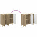 Bufet Stejar Sonoma 89 x 34,5 x 80 cm Lemn prelucrat - WALTI WALTI