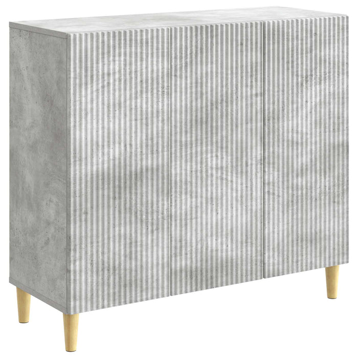 Bufet Gri Beton 89 x 34,5 x 80 cm Lemn prelucrat - WALTI WALTI
