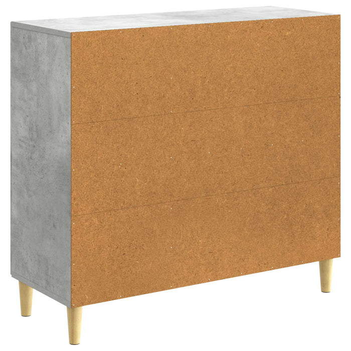 Bufet Gri Beton 89 x 34,5 x 80 cm Lemn prelucrat - WALTI WALTI