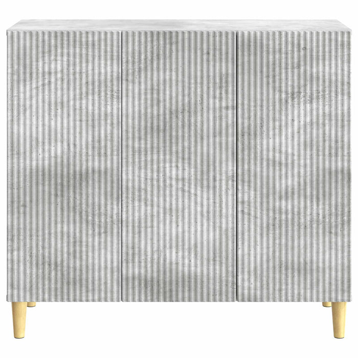 Bufet Gri Beton 89 x 34,5 x 80 cm Lemn prelucrat - WALTI WALTI