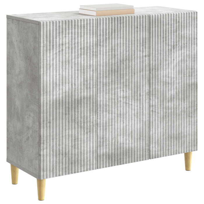 Bufet Gri Beton 89 x 34,5 x 80 cm Lemn prelucrat - WALTI WALTI