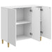 Bufet Alb foarte lucios 89 x 34,5 x 80 cm Lemn prelucrat - WALTI WALTI