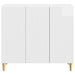 Bufet Alb foarte lucios 89 x 34,5 x 80 cm Lemn prelucrat - WALTI WALTI