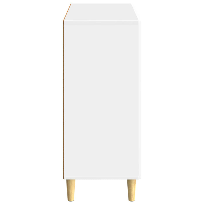 Bufet Alb foarte lucios 89 x 34,5 x 80 cm Lemn prelucrat - WALTI WALTI
