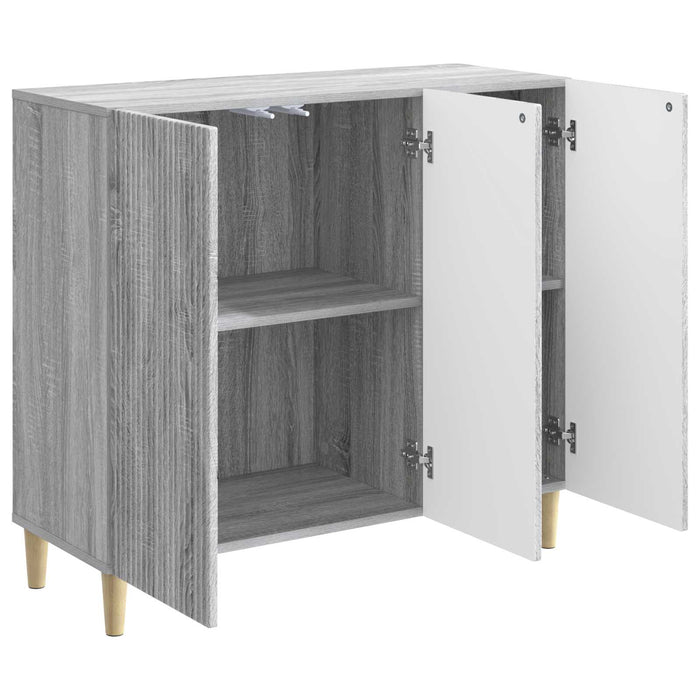 Bufet Sonoma gri 89 x 34,5 x 80 cm Lemn prelucrat - WALTI WALTI