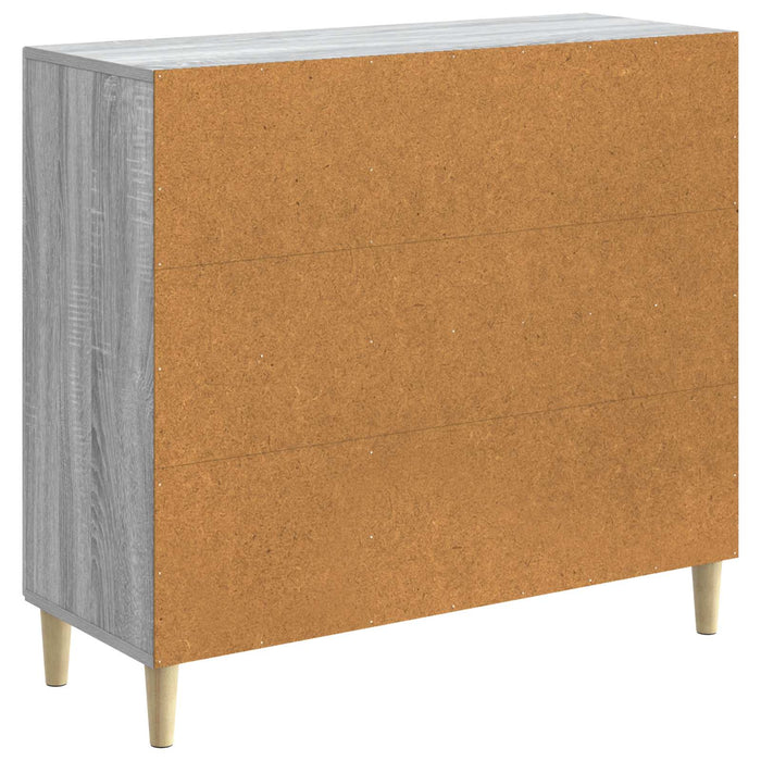 Bufet Sonoma gri 89 x 34,5 x 80 cm Lemn prelucrat - WALTI WALTI