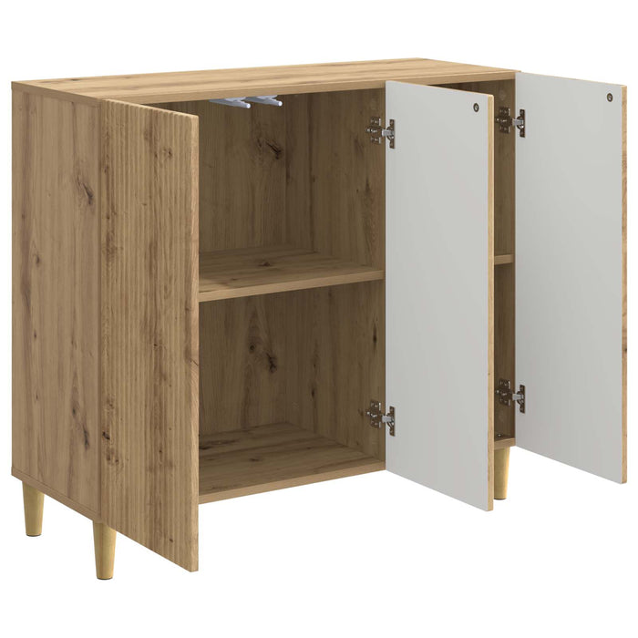 Bufet Stejar Artizanal 89 x 34,5 x 80 cm Lemn prelucrat - WALTI WALTI