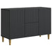 Bufet cu sertar Negru 89 x 34,5 x 60 cm Lemn prelucrat - WALTI WALTI