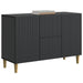 Bufet cu sertar Negru 89 x 34,5 x 60 cm Lemn prelucrat - WALTI WALTI