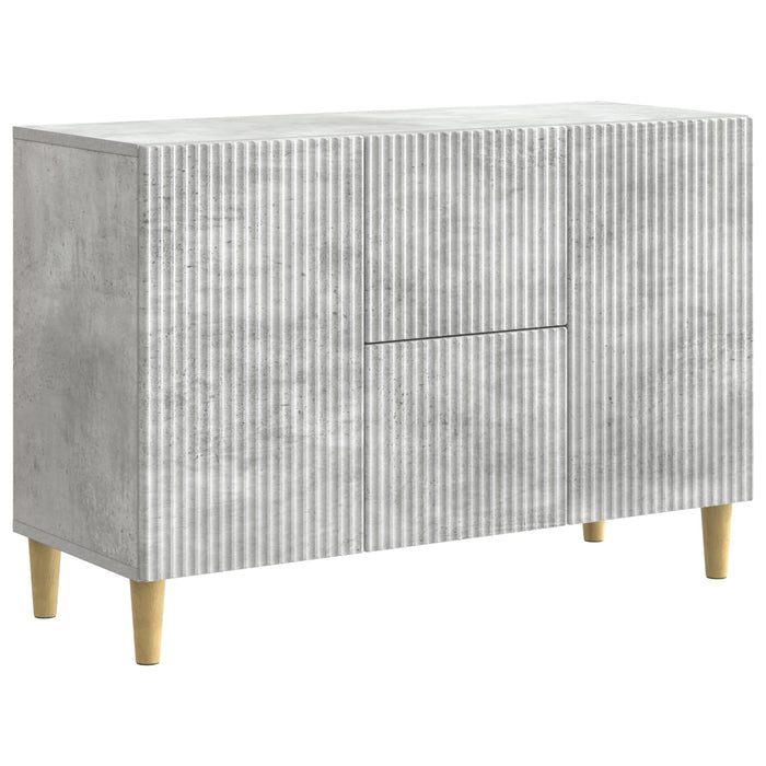 Bufet cu sertar Gri Beton 89 x 34,5 x 60 cm Lemn prelucrat - WALTI WALTI