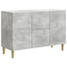 Bufet cu sertar Gri Beton 89 x 34,5 x 60 cm Lemn prelucrat - WALTI WALTI