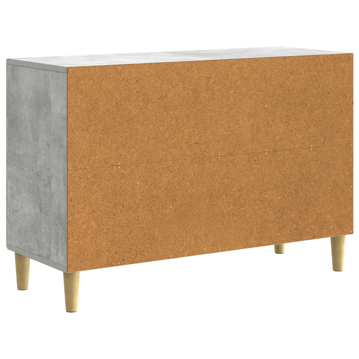 Bufet cu sertar Gri Beton 89 x 34,5 x 60 cm Lemn prelucrat - WALTI WALTI