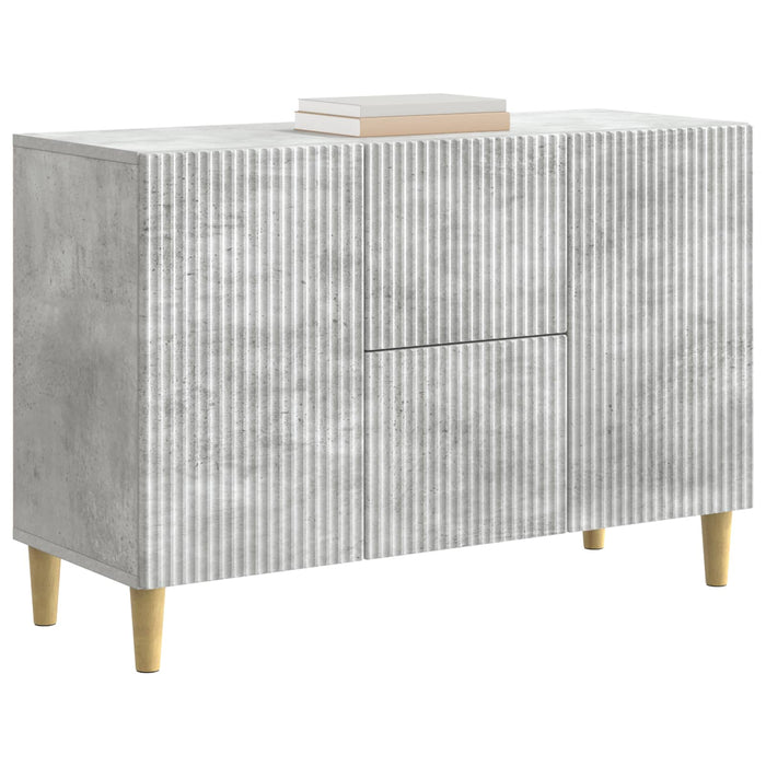 Bufet cu sertar Gri Beton 89 x 34,5 x 60 cm Lemn prelucrat - WALTI WALTI