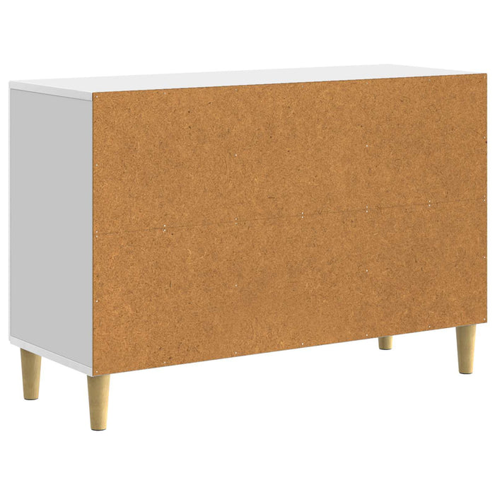 Bufet Alb foarte lucios 89 x 34,5 x 60 cm Lemn prelucrat - WALTI WALTI