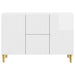 Bufet Alb foarte lucios 89 x 34,5 x 60 cm Lemn prelucrat - WALTI WALTI