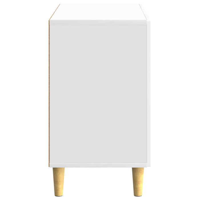 Bufet Alb foarte lucios 89 x 34,5 x 60 cm Lemn prelucrat - WALTI WALTI