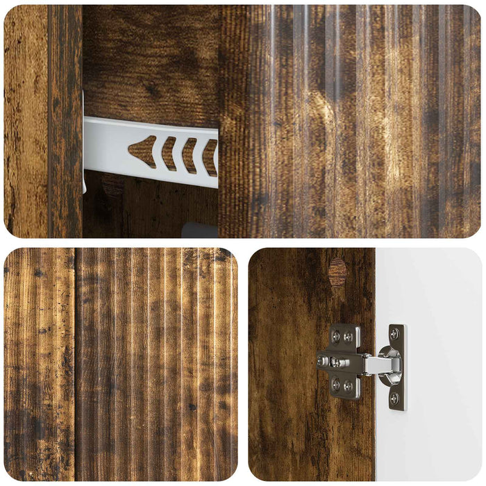 Bufet cu sertar Stejar fumuriu 89 x 34,5 x 60 cm Lemn prelucrat - WALTI WALTI