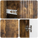 Bufet cu sertar Stejar fumuriu 89 x 34,5 x 60 cm Lemn prelucrat - WALTI WALTI