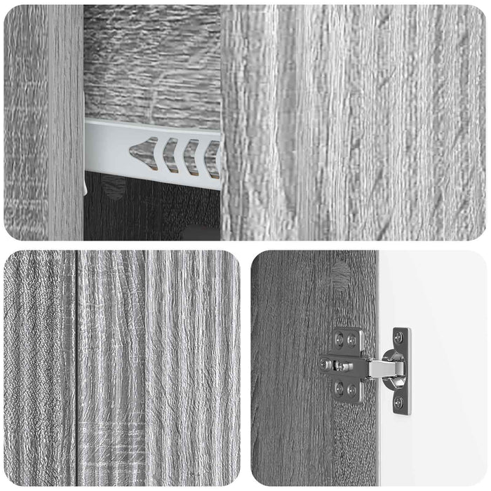 Bufet cu sertar Sonoma gri 89 x 34,5 x 60 cm Lemn prelucrat - WALTI WALTI