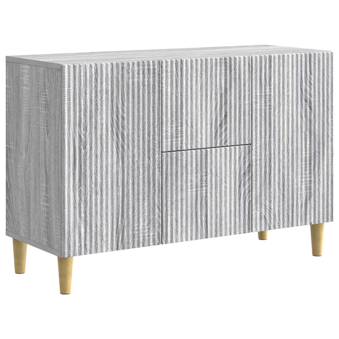 Bufet cu sertar Sonoma gri 89 x 34,5 x 60 cm Lemn prelucrat - WALTI WALTI