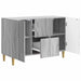 Bufet cu sertar Sonoma gri 89 x 34,5 x 60 cm Lemn prelucrat - WALTI WALTI