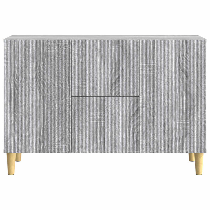 Bufet cu sertar Sonoma gri 89 x 34,5 x 60 cm Lemn prelucrat - WALTI WALTI