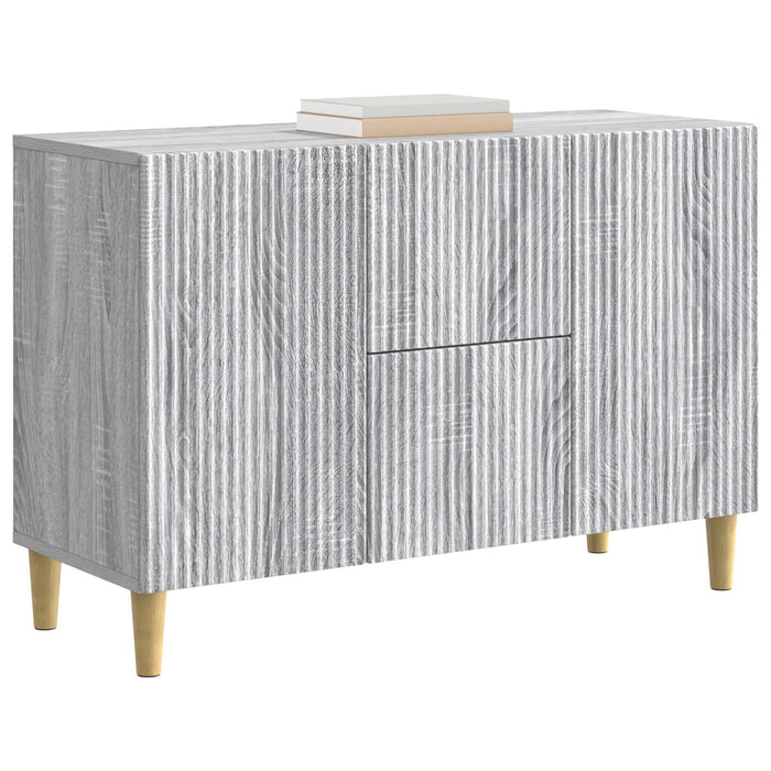 Bufet cu sertar Sonoma gri 89 x 34,5 x 60 cm Lemn prelucrat - WALTI WALTI
