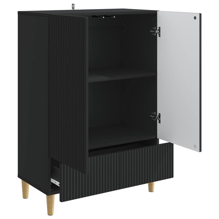 Bufet cu sertar Negru 66 x 34,5 x 95 cm Lemn prelucrat - WALTI WALTI