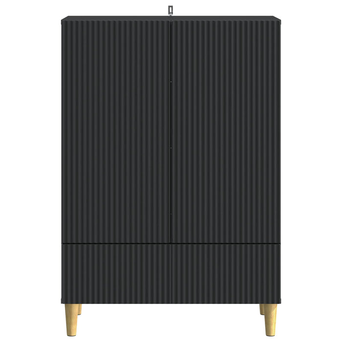 Bufet cu sertar Negru 66 x 34,5 x 95 cm Lemn prelucrat - WALTI WALTI