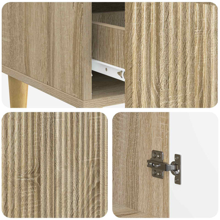 Bufet cu sertar Stejar Sonoma 66 x 34,5 x 95 cm Lemn prelucrat - WALTI WALTI
