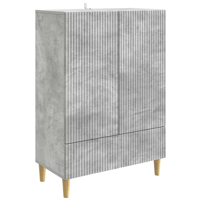 Bufet cu sertar Gri Beton 66 x 34,5 x 95 cm Lemn prelucrat - WALTI WALTI