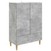 Bufet cu sertar Gri Beton 66 x 34,5 x 95 cm Lemn prelucrat - WALTI WALTI