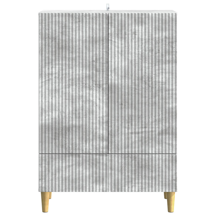 Bufet cu sertar Gri Beton 66 x 34,5 x 95 cm Lemn prelucrat - WALTI WALTI