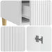 Bufet Alb foarte lucios 66 x 34,5 x 95 cm Lemn prelucrat - WALTI WALTI