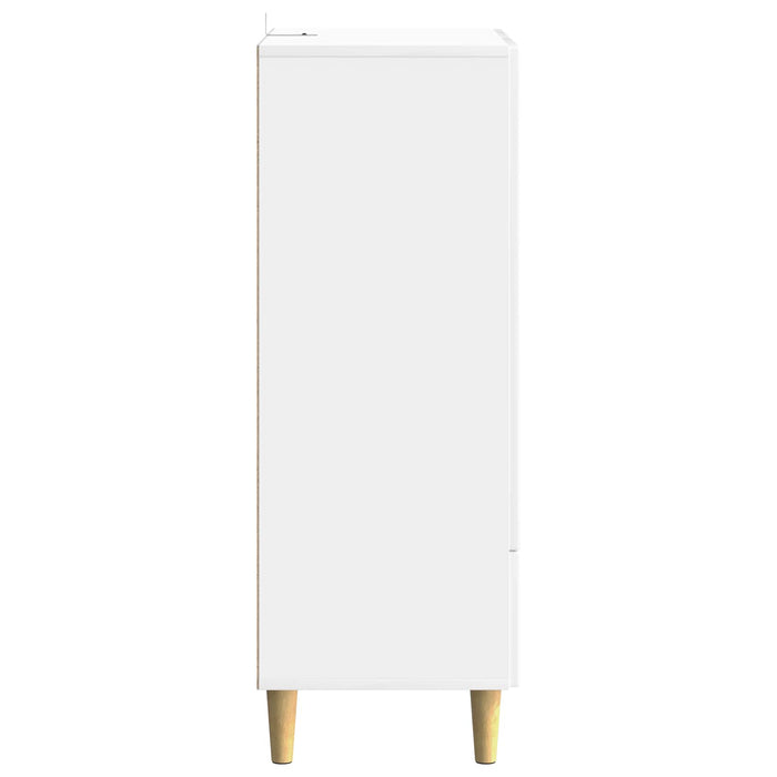 Bufet Alb foarte lucios 66 x 34,5 x 95 cm Lemn prelucrat - WALTI WALTI