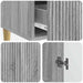 Bufet cu sertar Sonoma gri 66 x 34,5 x 95 cm Lemn prelucrat - WALTI WALTI