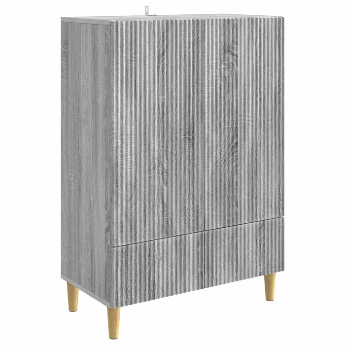 Bufet cu sertar Sonoma gri 66 x 34,5 x 95 cm Lemn prelucrat - WALTI WALTI