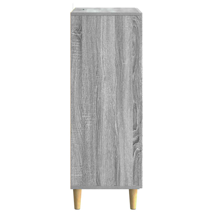 Bufet cu sertar Sonoma gri 66 x 34,5 x 95 cm Lemn prelucrat - WALTI WALTI