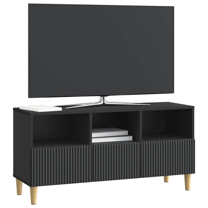 Cabinet TV cu sertar Negru 102 x 34,5 x 50 cm Lemn prelucrat - WALTI WALTI