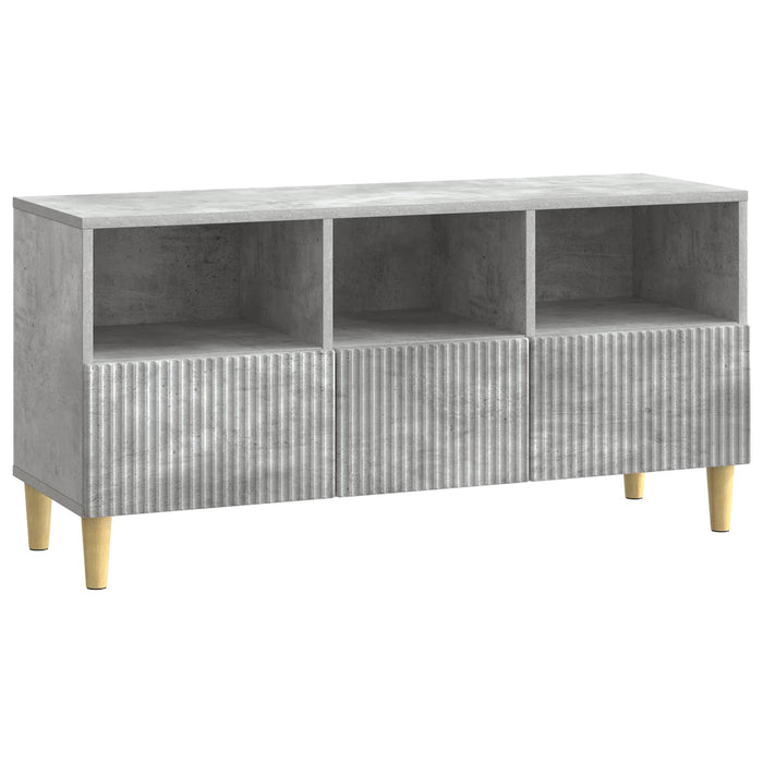 Cabinet TV Gri Beton 102 x 34,5 x 50 cm Lemn prelucrat - WALTI WALTI