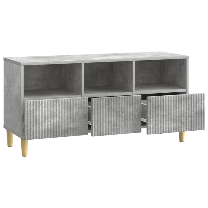 Cabinet TV Gri Beton 102 x 34,5 x 50 cm Lemn prelucrat - WALTI WALTI