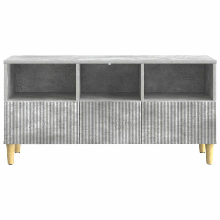 Cabinet TV Gri Beton 102 x 34,5 x 50 cm Lemn prelucrat - WALTI WALTI