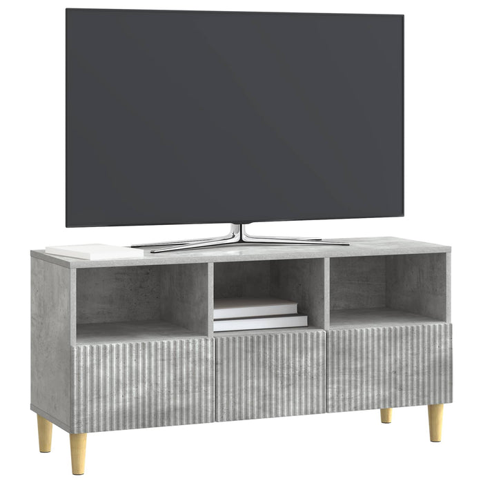 Cabinet TV Gri Beton 102 x 34,5 x 50 cm Lemn prelucrat - WALTI WALTI
