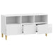 Cabinet TV Alb foarte lucios 102 x 34,5 x 50 cm Lemn prelucrat - WALTI WALTI