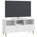 Cabinet TV Alb foarte lucios 102 x 34,5 x 50 cm Lemn prelucrat - WALTI WALTI