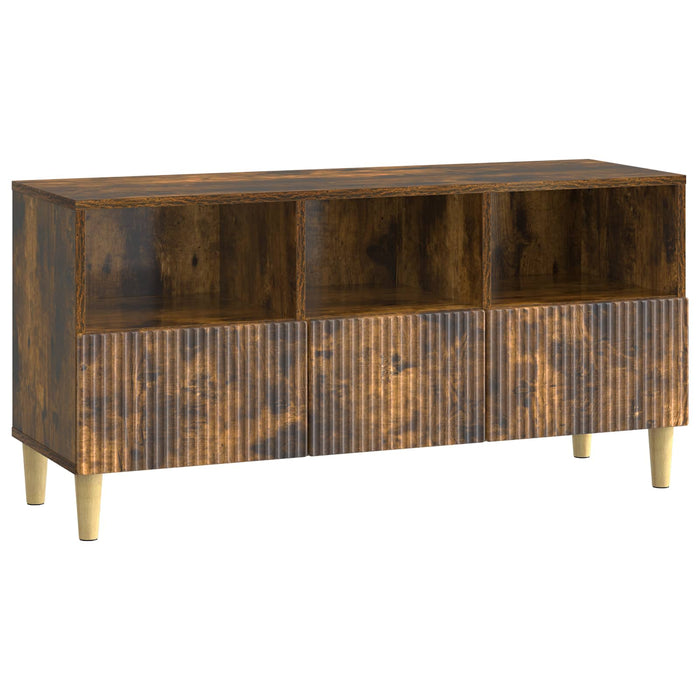 Cabinet TV Stejar fumuriu 102 x 34,5 x 50 cm Lemn prelucrat - WALTI WALTI